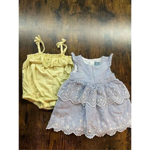 2 pcs babygirl bundle  Size 3-6 months